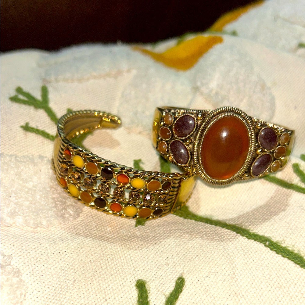 Ann Taylor Gold Tone Bracelet Set